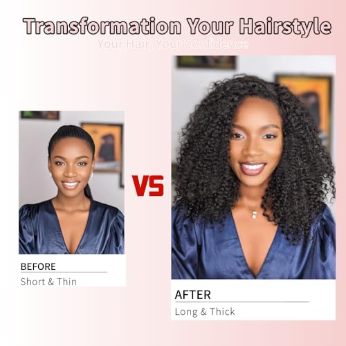 Invisible 4C Afro Kinky Curly Tape in Hair Extensions for Black Women Niawigs Black Color Real Human Hair Tape ins, 40PCS Double Sided PU Skin Weft 22 Inches