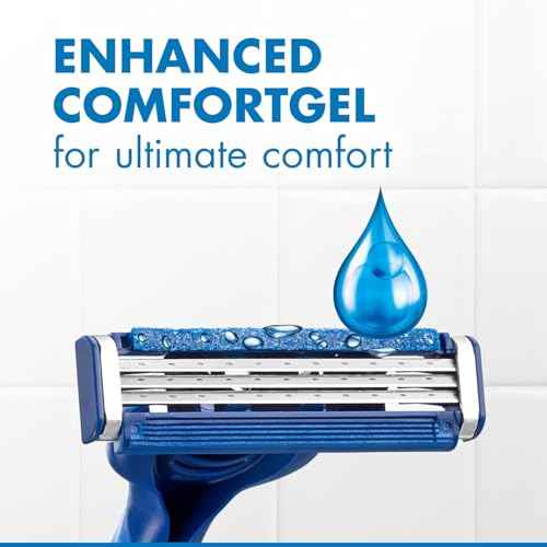 Gillette Sensor3 Comfort Disposable Razors for Men, 8 Count, Lubrastrip Glides Easily Over Your Skin