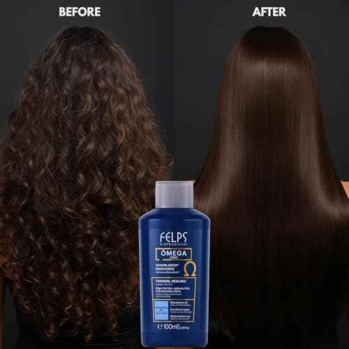 Felps Professional Omega Zero Resistance Nanoplastia Treatment, Zero Formaldehyde Hair Straightening, with Macadamia Oil, 3.38 fl.oz Mini