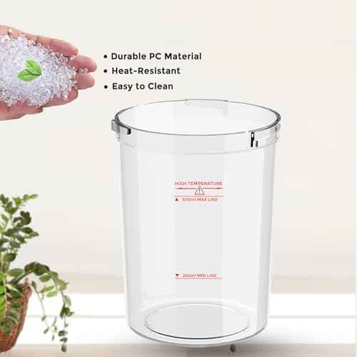 Water Jar for Facial Steamer Professional, Large Capacity Plastic Water Cup for Ozone Facial Steamer Professional Replacement