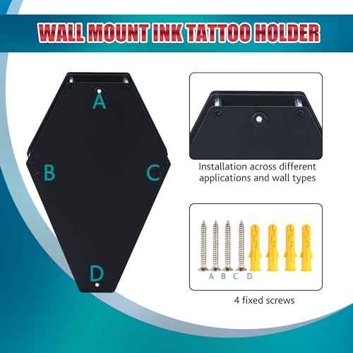 Poarmeey Tattoo Ink Holder 71 Holes - Display Stand Organizer for 1oz 41oz 81oz Pigment Bottles (Holder Only)