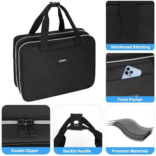 Tattoo Travel Case for Equipment and Supplies,Black,Bag Only