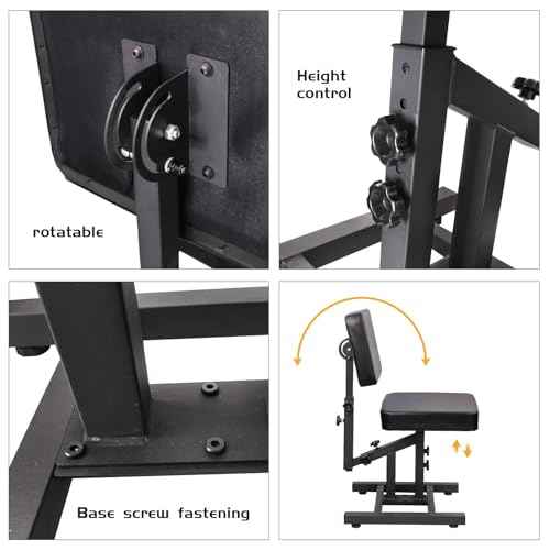 Tattoo Chair, Rolling Workstation, 360 Degree Silent Universal Casters, Dedicated for Tattoo Artists