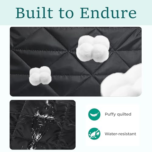 Puffer Tote Bag for Women, Large Quilted Puffy Handbag