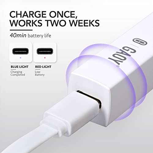 GAOY Handheld UV Light for Gel Nails, Mini Nail Lamp, Portable Cordless Rechargeable, Fast Curing