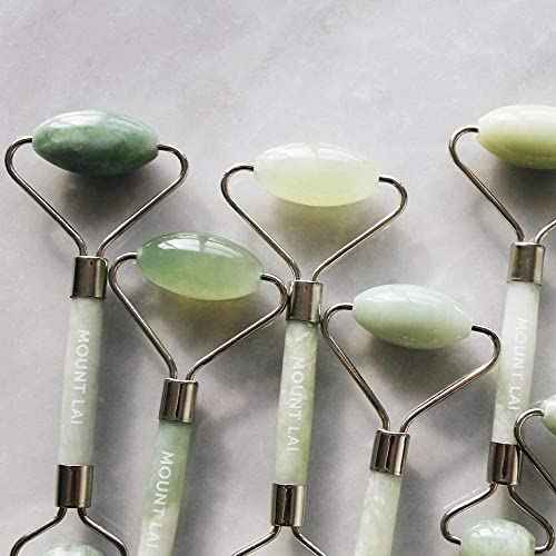 Mount Lai De-Puffing Jade Facial Roller ? The Stone of Eternal Youth, Authentic Jade Face Roller for Sculpting, Soothing & Glowing Skin, Ultimate Facial Massager Tool for Self-Care Ritual