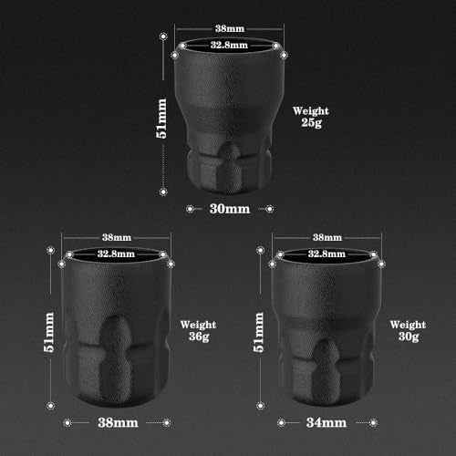 Ambition Soldier P2 Disposable Tattoo Grips - 12Pcs 34mm Professional Tattoo Rubber Grip Cover with Click Adjust System Supply for Rotary Soldier, Zetton, Torped & Shura Tattoo Pen Machine Gun