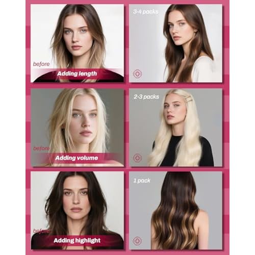 Moresoo Micro Beads Hair Extensions Real Human Hair Highlight Ash Blonde with Bleach Blonde Microlink Hair Extensions Long Straight 50G/50S 24 Inch