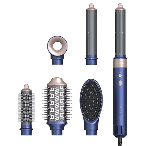 Hair Dryer Brush Professional Hair Multi-Stylers - MIRACOMB Ionic Hot Air Styling System with Auto Wrap Curlers, Brushless Motor, Intelligent Heat Control - Fast Drying - Versatile for All Hair Types