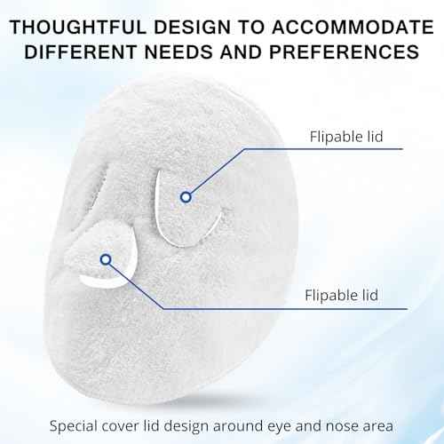 Face Steam Towel with Headband. Reusable Facial Steamer Spa Towels for Women Girls. 2-in-1 Care. Steam Serum Cream Absorption. Cool Calming Moisturizing