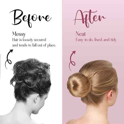 Women's Hair Bun Maker French Twist Hair Fold Wrap Snap by Andlane (1 Brown, 1 Light Brown)