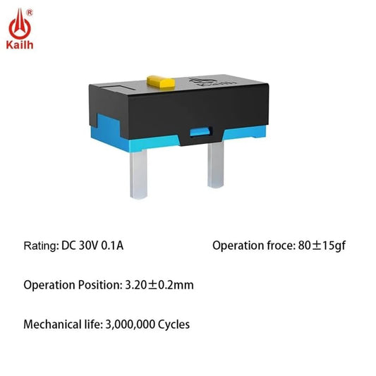 1/3/5PCS Kailh Micro Switch 30M Life Gaming Mouse Micro Switch 2 Pins Used On Computer Mice Left Right Button (3)