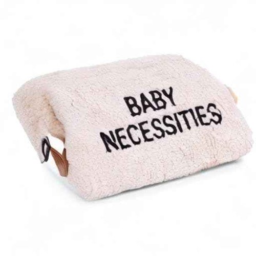 Childhome Baby Necessities Toiletry Bag, Baby Zipper Travel Toiletry Bag, Makeup Travel Pouch, Baby Essentials Must Haves, Teddy Off White