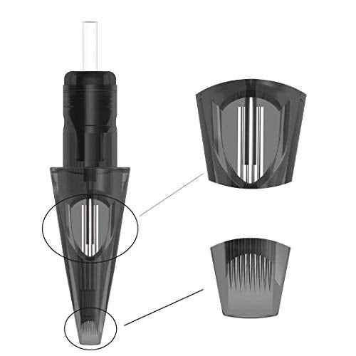 Tattoo Cartridges ? 20Pcs #12 Bugpin Round Liner for Fine Detailing, Reliable (1215RM)