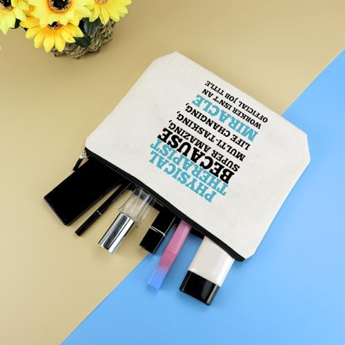 Physical Therapist Gift for Women Cosmetic Bag Physical Therapist Appreciation Gifts PT PTA Gift Physical Therapy Makeup Bag Thank You Gift for Physical Therapists Assistant Christmas Birthday Gift
