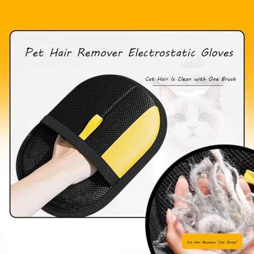 Furhero Pet Hair Remover Electrostatic Gloves Reusable, Furhero Glove, Sniffyuniverse Fur Hero Glove