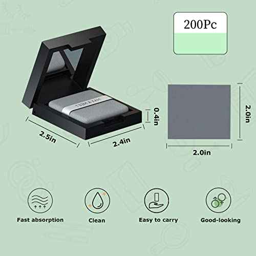 WishLotus Replacement for Face Oil Blotting Sheets, 400Pc Linen Oil Blotting Paper for Oily Skin, Oil Absorbing Sheets for Men and Women (400)