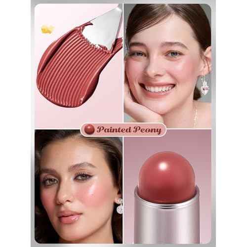 SHEGLAM Buttery Bliss Blush Stick Cream Milk Makeup Blush-Painted Peony