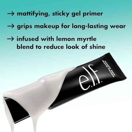 e.l.f. Power Grip Matte Primer, Gel-Based & Hydrating Face Primer For Smoothing Skin & Gripping Makeup, Moisturizes & Primes, Vegan & Cruelty-Free