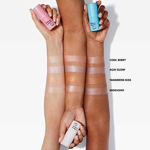e.l.f. Daily Dew Stick, Cooling Highlighter Stick For Dewy Skin, Gives Your Complexion A Radiant Glow, Vegan & Cruelty-Free, Iridescent