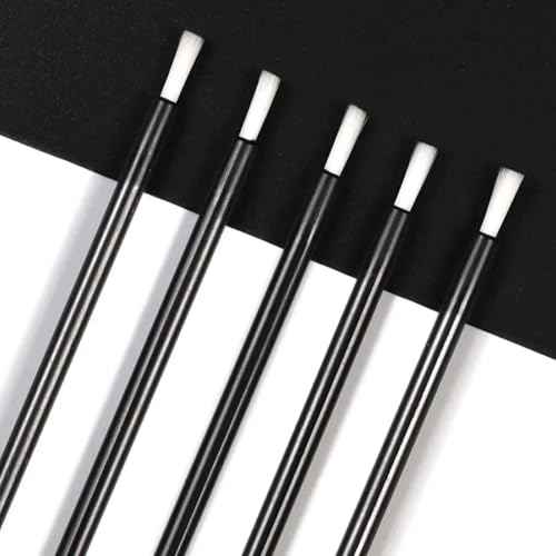 PYO Cookie Paint Brush Disposable Lip Brushes Mini Paint Brush Cookies Disposable Nail Polish Brush Paint Your Own Cookie Food Safe Paint Brushes Mini Paint Brushes Cookies (25, Black)