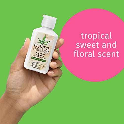 Hempz Herbal Body Moisturizer for Women with 100% Pure Hemp Seed Oil, Sugarcane & Papaya, 2.25 fl. oz. - Moisturizing Lotion with Shea Butter, Vitamins A, B & C, for Dry Skin - Premium Women¡¯s Lotion
