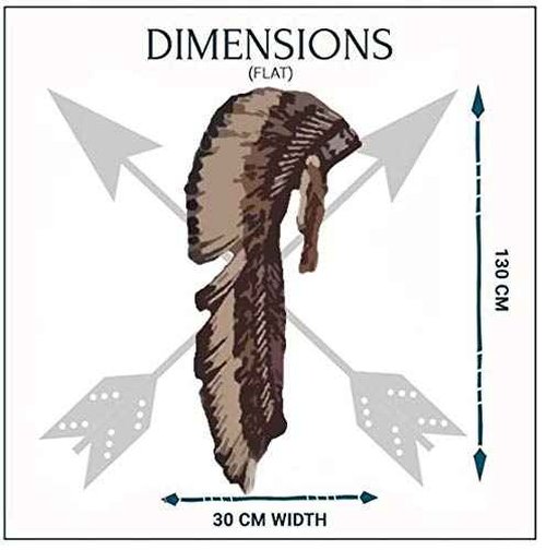 Theworldoffeathers TWF-C33 Extra Large rooster black feather Headdress (43 inch Long)
