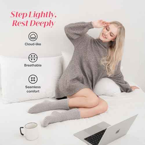 CoolMate GLOBAL Fuzzy Socks for Women Gift Box, Cozy, Soft, Comfy & Cloud-Like Socks, Plush, Durable for Spa, Home