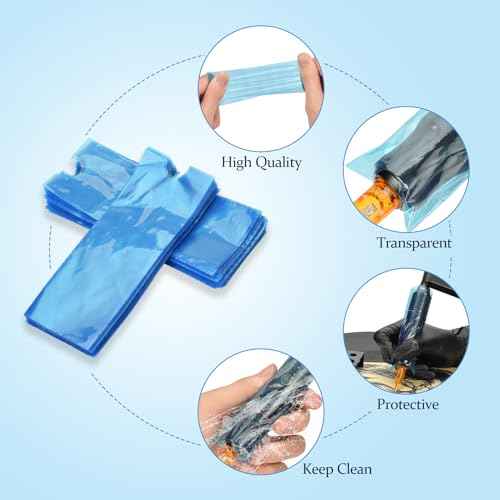 200pcs Tattoo Pen Machine Covers Disposable Cartridge Tattoo Machine Covers 1.77''x4.72" Tattoo Pen Bags for Tattoo Supplies Tattoo Machine Gun Accessories (200pcs Pen Bags)
