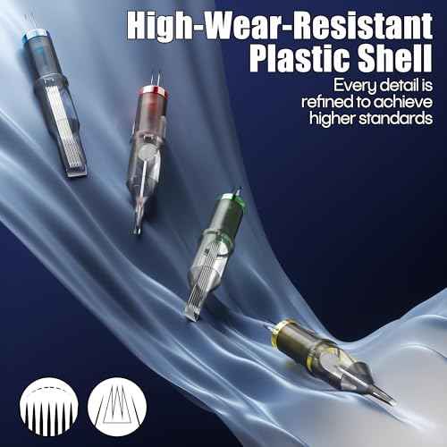 Poseidon Tattoo Cartridge Needles 50Pcs Assorted Mixed Size Round Liner Shader Magnum Curved/Round Mag 5rl 7rl 9rl 5rs 7rs 9rs 15m1 21m1 15cm 21cm Disposable Membrane Tattoo Needles