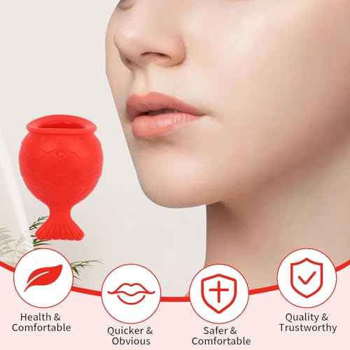 2 Pcs Lip Plumper Device, Reusable Long-lasting Fish Shape Lip Plumper Tool