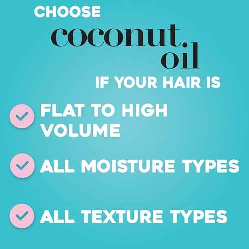 OGX Nourishing + Coconut Oil Weightless Hydrating Oil Hair Mist, Lightweight Leave-In Hair Treatment with Coconut Oil & Bamboo Extract, Paraben & Sulfate Surfactant-Free, 4 Fl Oz