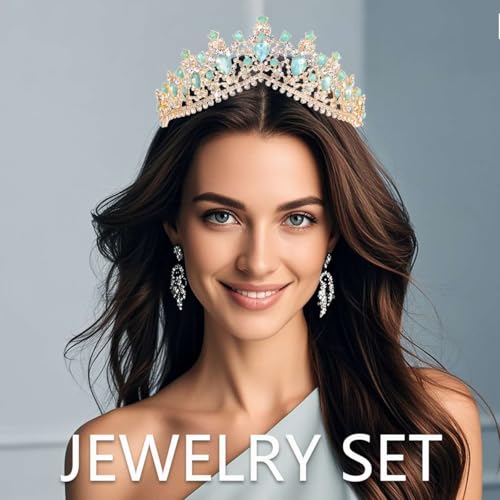 Kamirola - Queen Crown and Tiara Princess Crown for Women and Girls Crystal Headbands for Bridal, Wedding Gothic Halloween Costumes for Women Prom Christmas Halloween Birthday Prom Pageant Party£¨TR23£©