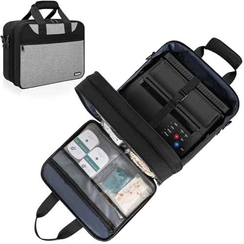 Tattoo Supplies Organizer Tattoo Carrying Travel Case, Tattoo Kit Carrying Case for Tattoo Stencil Printer and Tatoo Equipment