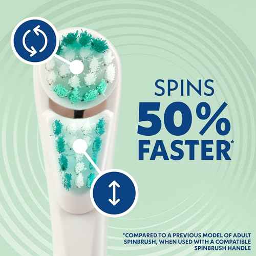 Spinbrush New PRO Clean Replacement Heads, Electric Toothbrush Refills, Soft Bristles, 2 Count