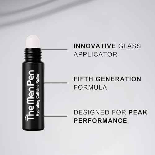 The Men Pen Refresher Kit | Eyebrow, Beard & Hair Filler + Caffeine Eye Roller + Razor 4-Pack, Waterproof, Long-Lasting, Sweat-Proof Grooming Essentials