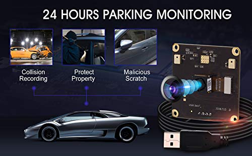 13mp USB Camera Module with Microphone Autofocus Audio Video Webcam Board for Computer Mini UVC USB2.0 PC Camera Industrial Embedded USB with Camera IMX214 Lightburn Camera for Laptop Jetson Nano