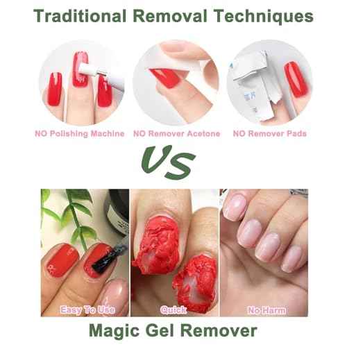 15ML Gel Nail Polish Remover, Gel Polish Remover for Nails, Professional Remove Gel Nail Polish, Quick & Easy Polish Remover In 2-3 Minutes