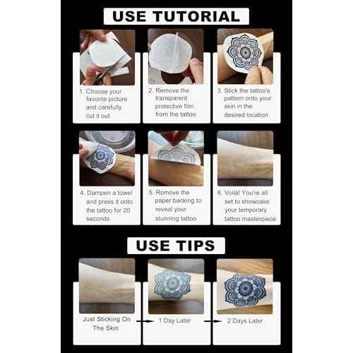 6-Pack Semi-Permanent Temporary Tattoos ? Realistic Gun, Snake & Cross Designs ? Edgy Fake Tattoos for Adults ? Waterproof, Vegan, Lasts 1-2 Weeks ? Plant-Based Ink