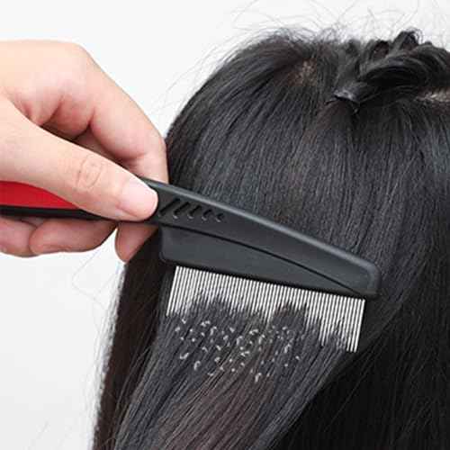 5pack Stainless Steel Fine Tooth Comb for Scalp Psoriasis, Hair Grooming, and Detoxing - Multifunctional Dandruff Removal Comb for Women, Men, Kids, and Adults