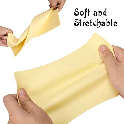5 Sheets Large Tattoo Practice Skin Double Sides Using Thickness 3mm Fake Skin Silicone Practice Skin for Beginners