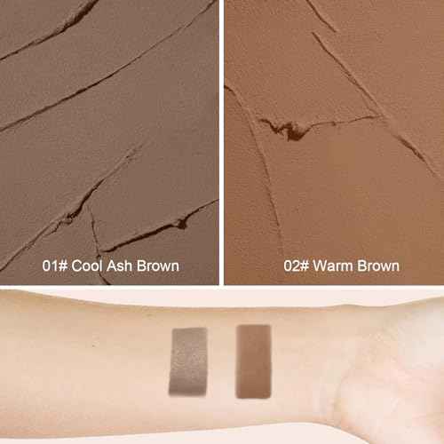 Cool Toned Cream Contour Stick for Fair Light Pale Skin,Grey Nose Contour Makeup Built-in Sponge, Smooth Long Lasting Bronzer Gray, Blendable Lightweight Contouring Stick #01 Cool Ash Brown