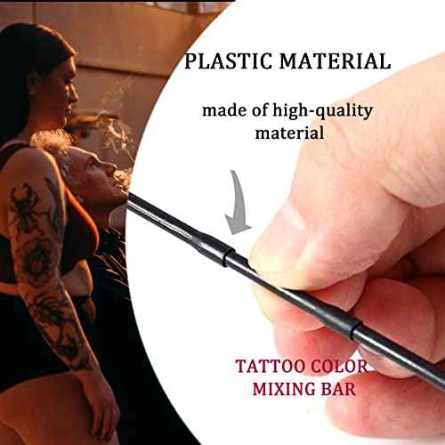 SOTICA Tattoo Ink Mixer Sticks, 200PCS Ink Tattoo Sticks Plastic Pigment Tattoo Ink Sticks Ink Mixing Stirring Rods for Makeup Microblading Supplies