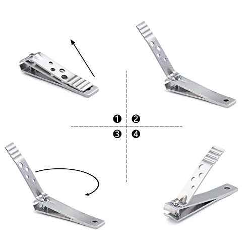 Manicure Pedicure Set Stainless Steel Nail Clippers Personal Nail Clipping Tools Portable Travel Grooming Kit with Snap-shut Case