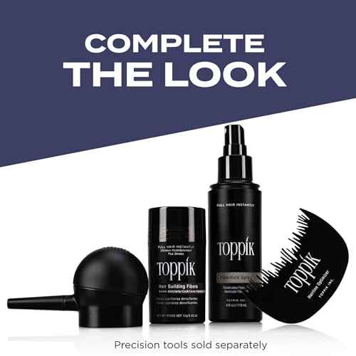 Toppik Hair Building Fibers, Black, 55g Fill In Fine or Thinning Hair, Instantly Thicker, Fuller Looking, 9 Shades for Men & Women, Keratin Protein Formula