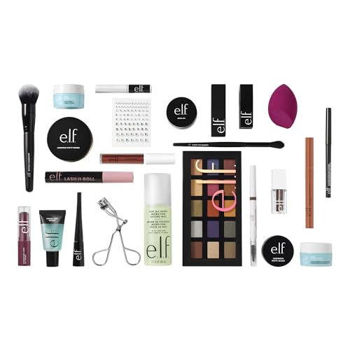 e.l.f. Sleigh the Holidays 24-Day Advent Calendar 2025, Skincare Essentials & Festive Makeup In Limited-Edition Shades, Vegan & Cruelty-Free