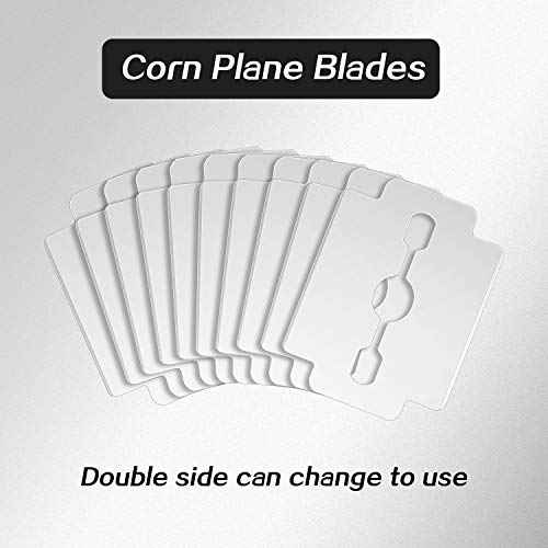 50 Pieces Callus Shaver Replacement Blades Corn Plane Stainless Steel Blades for Removing Callus Foot Care and Pedicure Tools