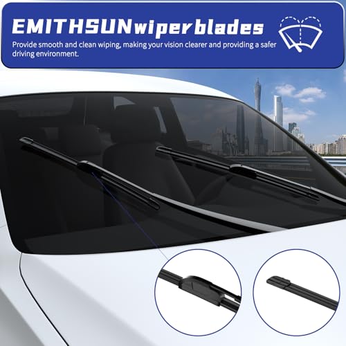 EMITHSUN OEM QUALITY 26" + 18" Premium All-Seasons Stable And Quiet Windshield Wiper Blades(Set of 2)