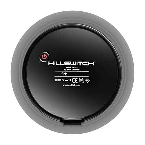 FK IRONS Darklab - Killswitch Wireless Footswitch - Gun Metal - Bluetooth Tattoo Footswitch - Includes Accelerometer Sensor & Anti-Slip Mount