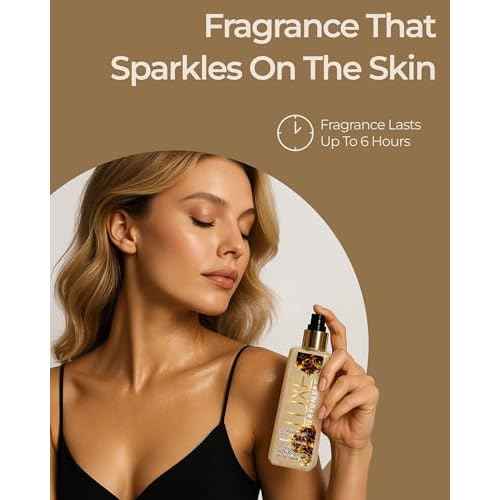 Luxe Perfumery Shimmer Body Mist, Sugared Orchid, 8.0 fl oz